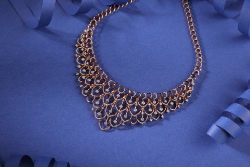 TC Gold diamond necklace
