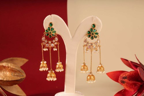 TC Gold drop earrings