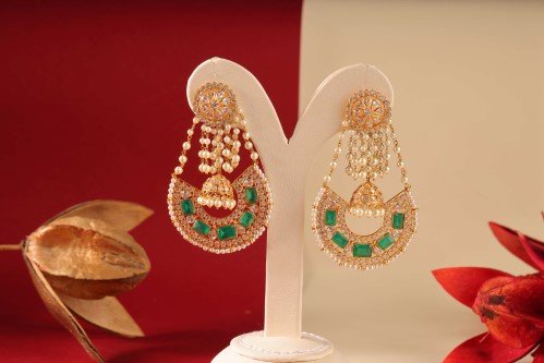 TC Gold drop earrings